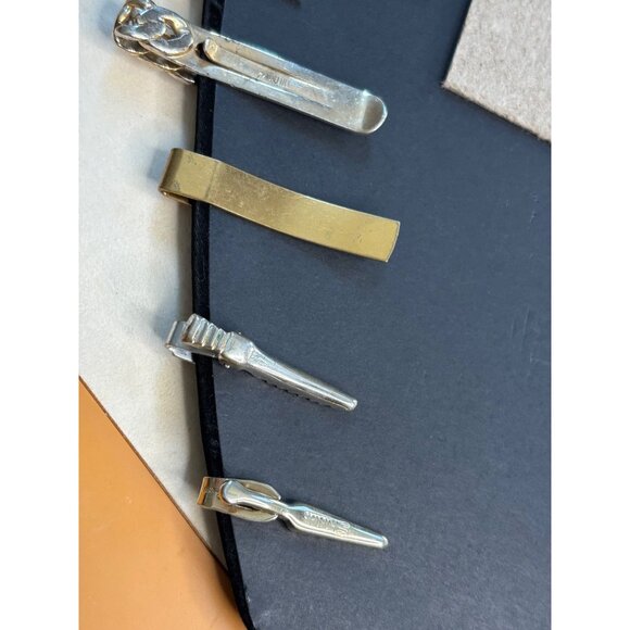 Vintage Mens Tie Clips & Chain Assortment - Picture 11 of 16